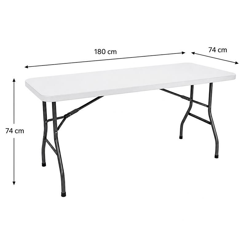 Mesa de resina fija 180x74 Donna Garden imagen 7