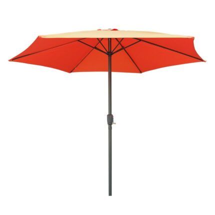 parasol aluminio terracota 3 metros para exterior