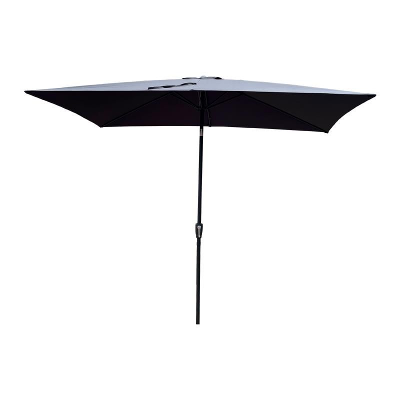 parasol inclinable antracita 2x3 metros para exterior