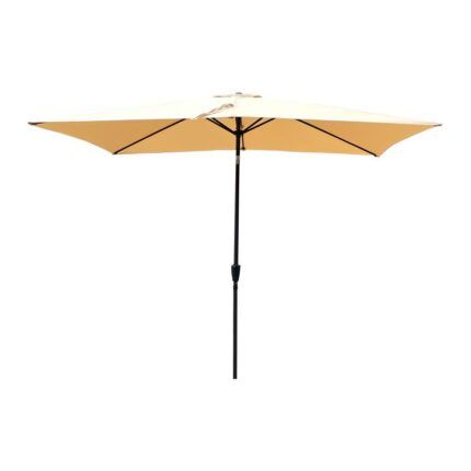 parasol inclinable beige 2x3 metros para exterior