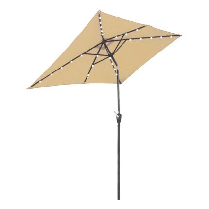 parasol beige 2x3 metros para exterior