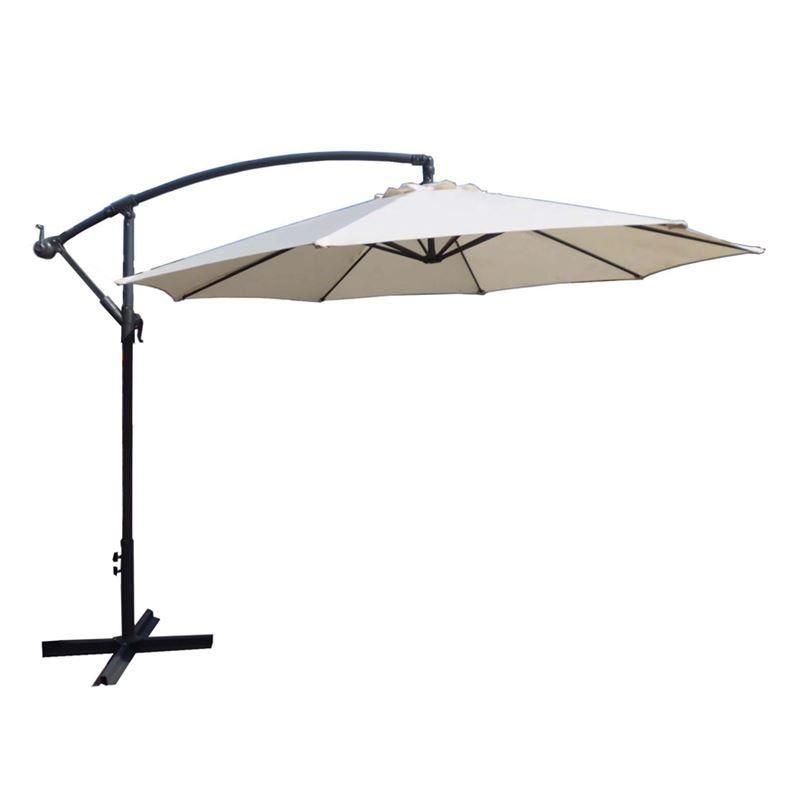 parasol colgante beige 3 metros para exterior