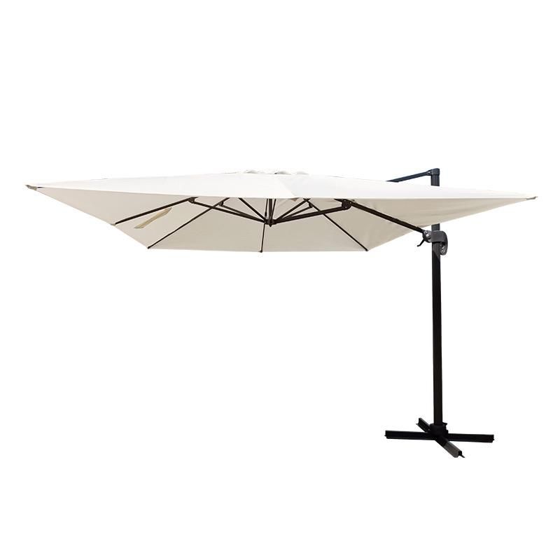 parasol colgante beige 3x3.5 metros para exterior