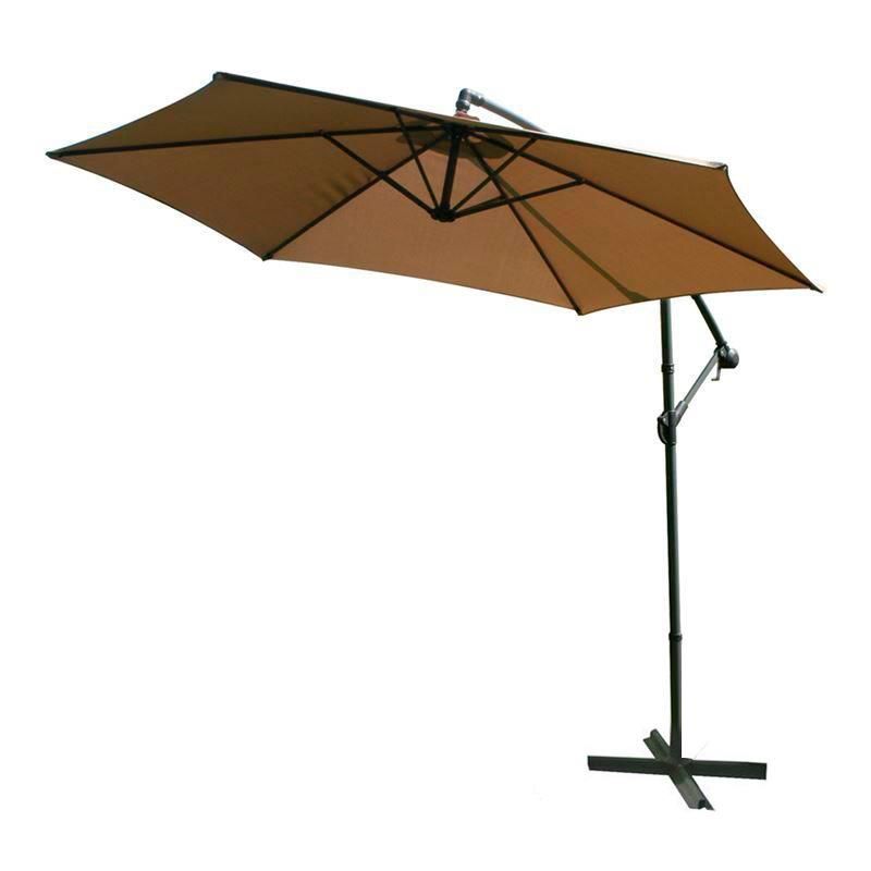 parasol colgante caqui 3 metros para exterior