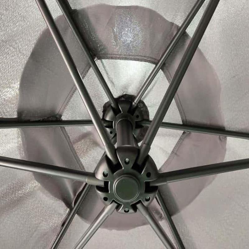 parasol colgante gris 3 metros imagen 4