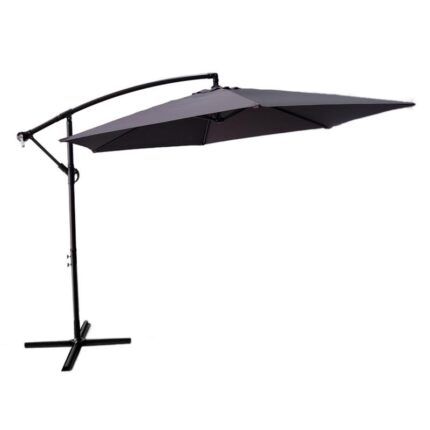 parasol colgante gris 3 metros para exterior