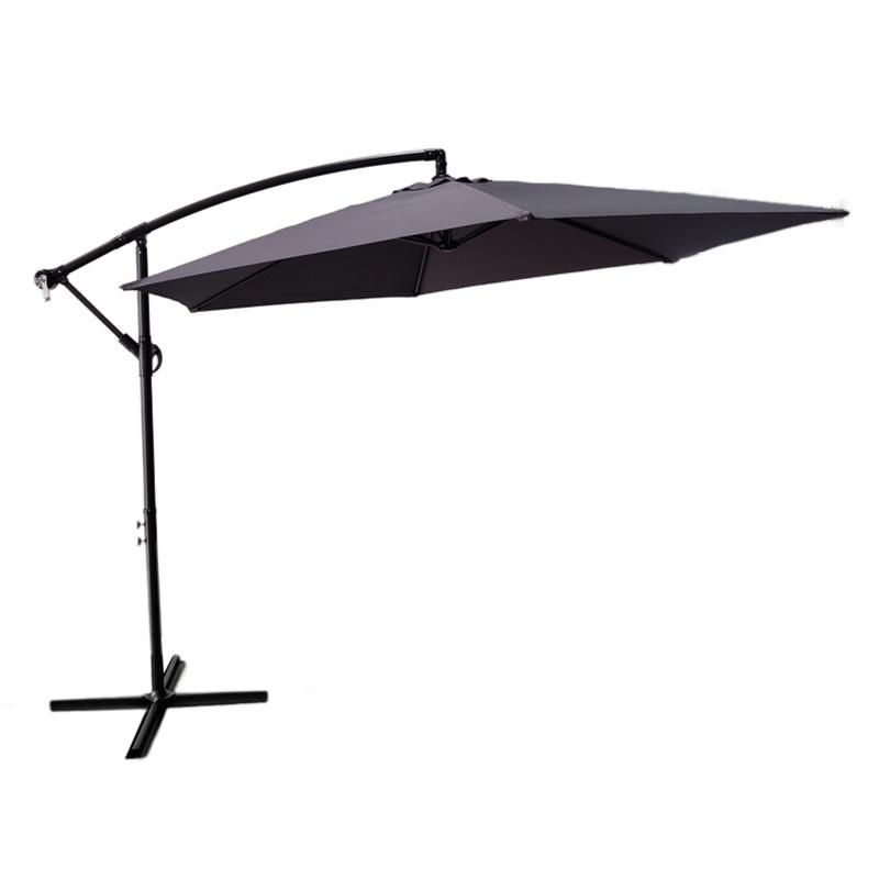 parasol colgante gris 3 metros para exterior