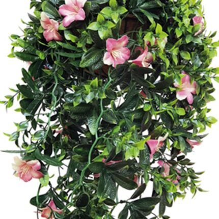 detalle decorativo de planta artificial colgante Abigail 100x35
