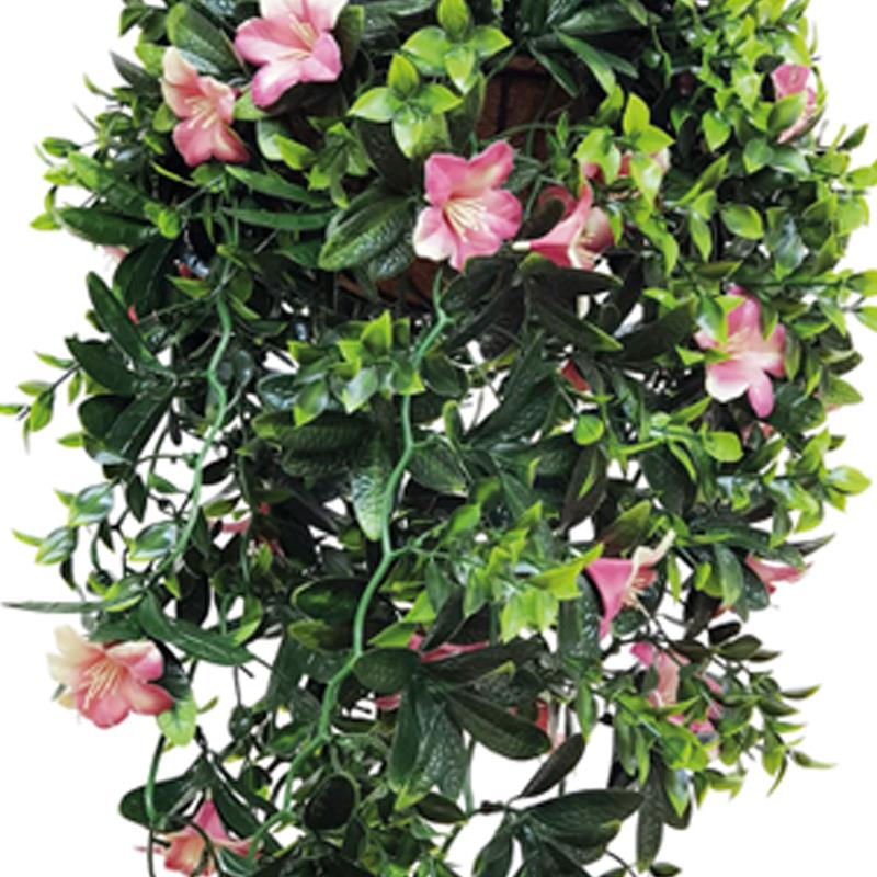 detalle decorativo de planta artificial colgante Abigail 100x35