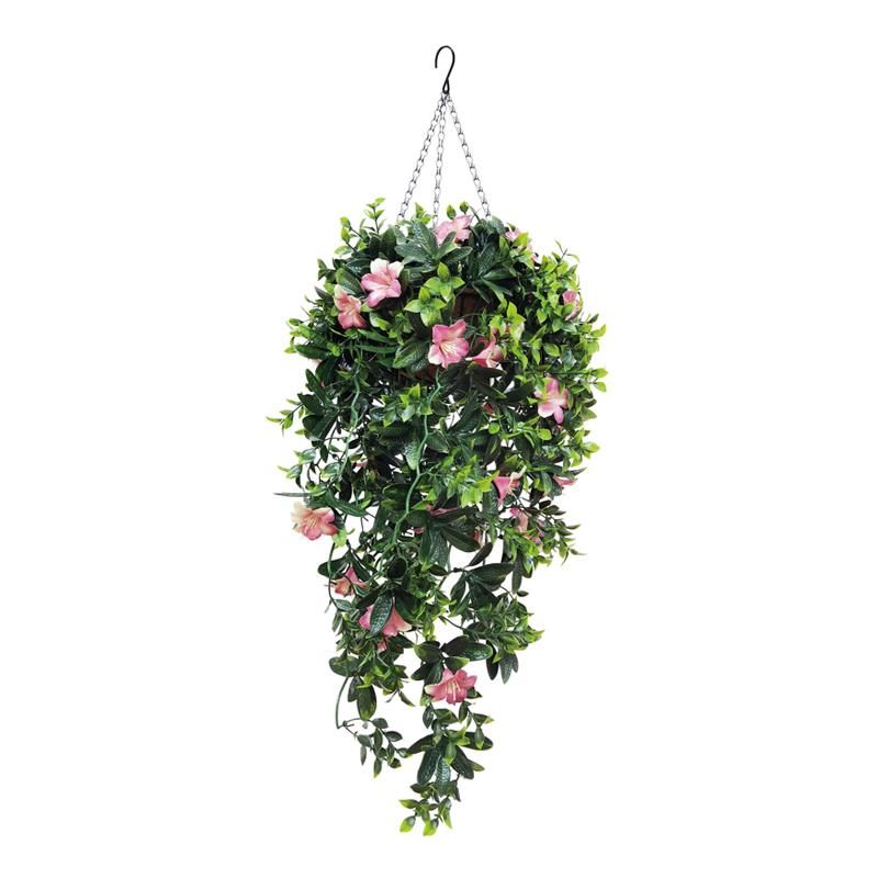 planta artificial colgante Abigail 100x35 para pared exterior