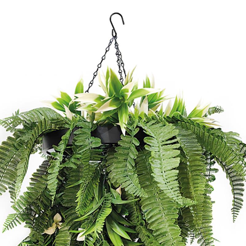 planta artificial colgante Adrianna 50x70 en composición vegetal