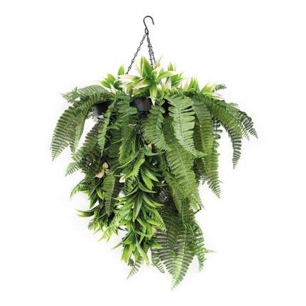 planta artificial colgante Adrianna 50x70 para pared exterior