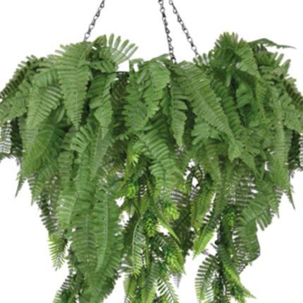 detalle decorativo de planta artificial colgante Alexandra 60x100