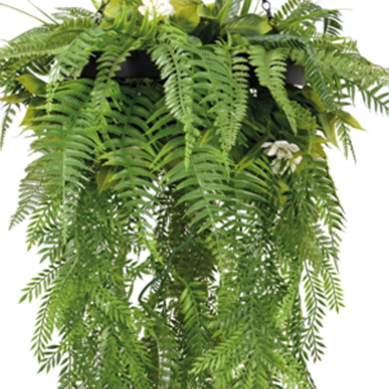 detalle decorativo de planta artificial colgante Audrey 55x110