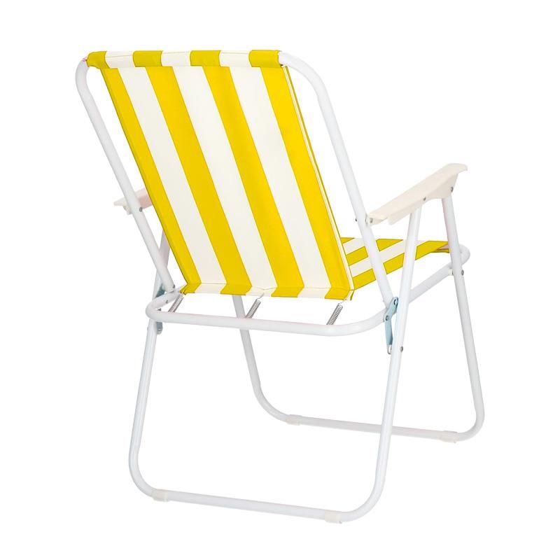 vista 1 de silla plegable amarilla