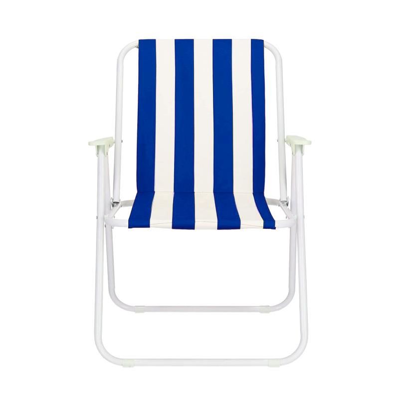 vista 1 de silla plegable azul