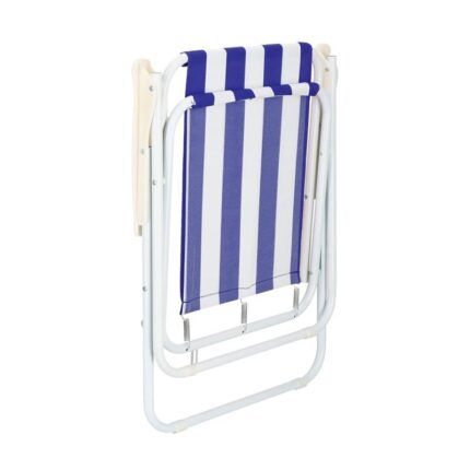 vista 3 de silla plegable azul