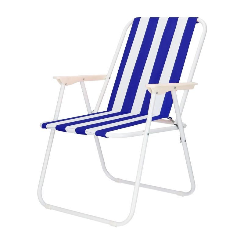 silla plegable azul para exterior