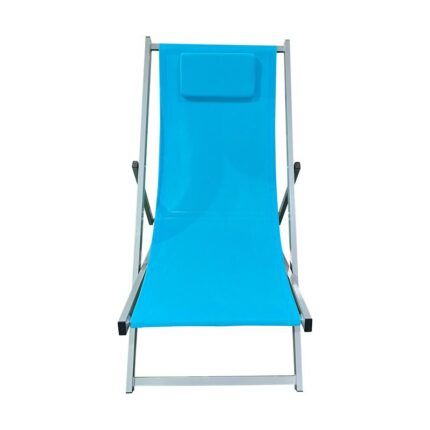 vista 2 de hamaca reclinable azul