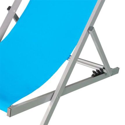 vista 3 de hamaca reclinable azul
