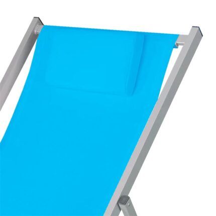 vista 4 de hamaca reclinable azul