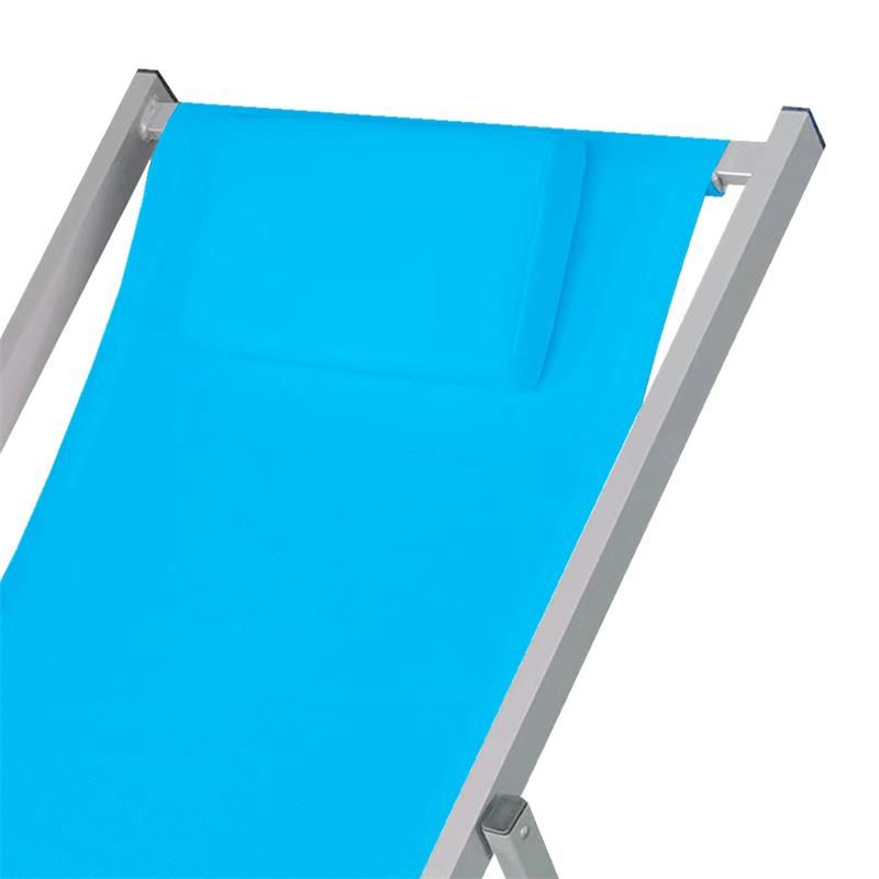 vista 4 de hamaca reclinable azul
