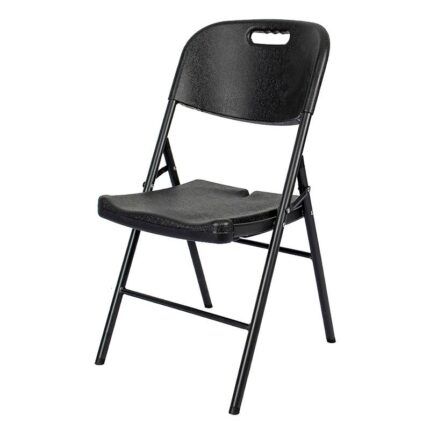 silla plegable negra 44x83 para exterior