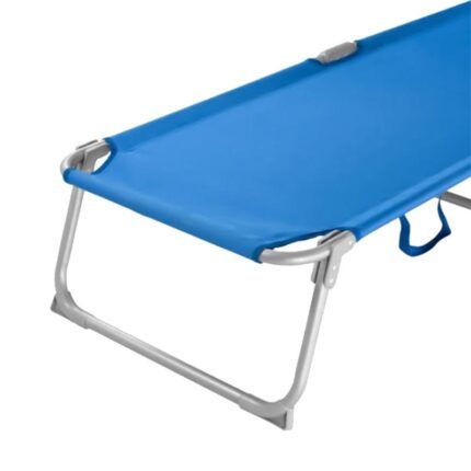 vista 1 de tumbona plegable azul