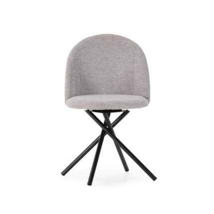 silla Kazu gris claro vista lateral