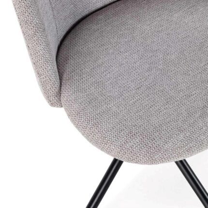 silla Kazu gris claro perfil