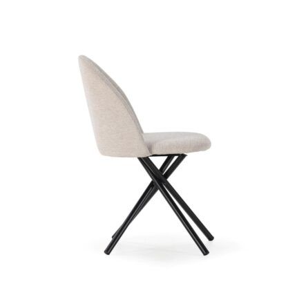 silla Kazu beige claro respaldo