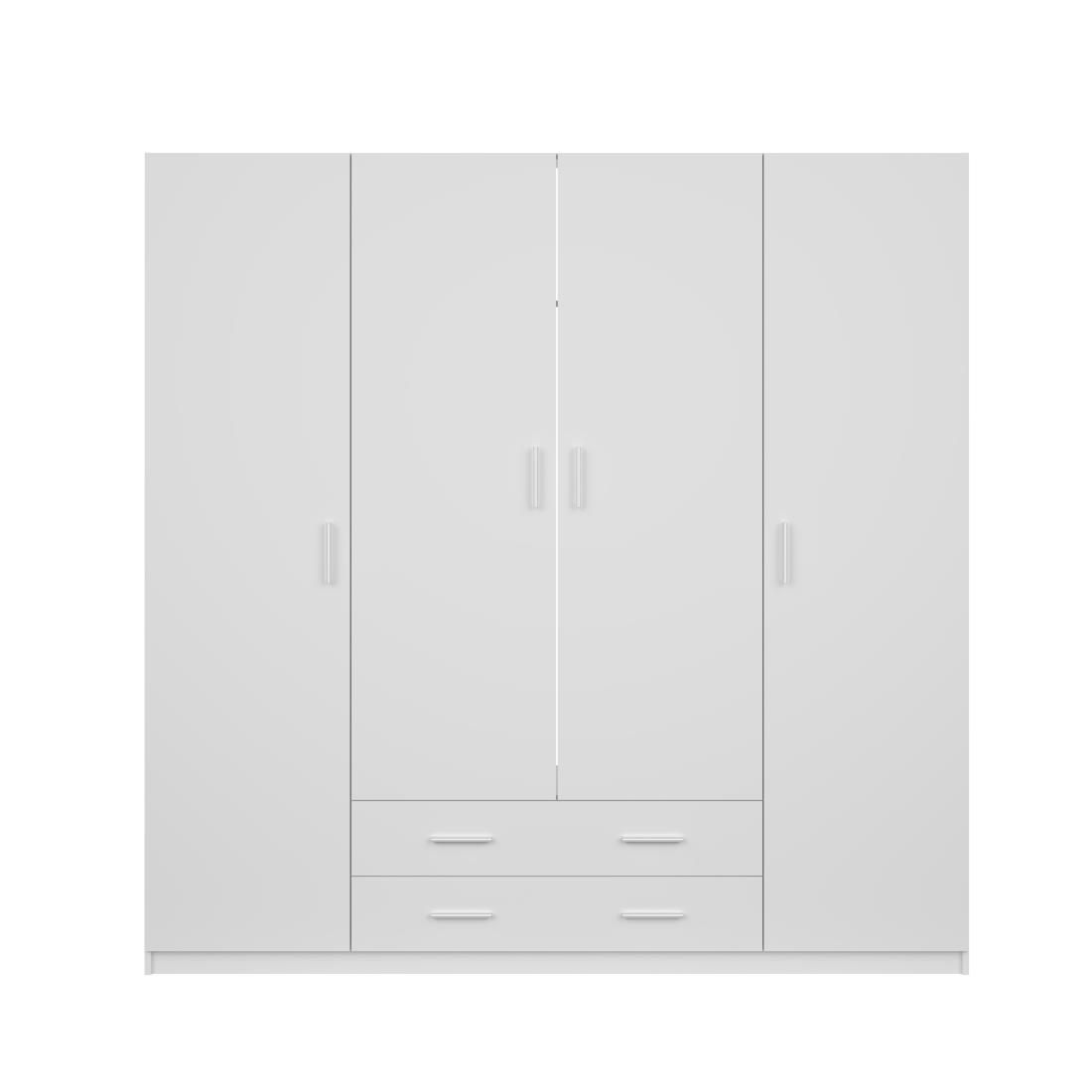 armario grande 4 puertas Mupo blanco para dormitorio en Tienda Lokura Canarias