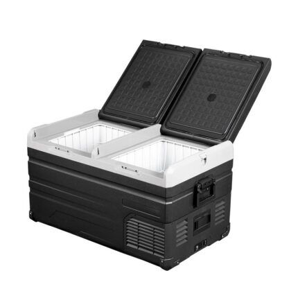 Nevera camping 72L con modelo MAX y ECO 80w abierta