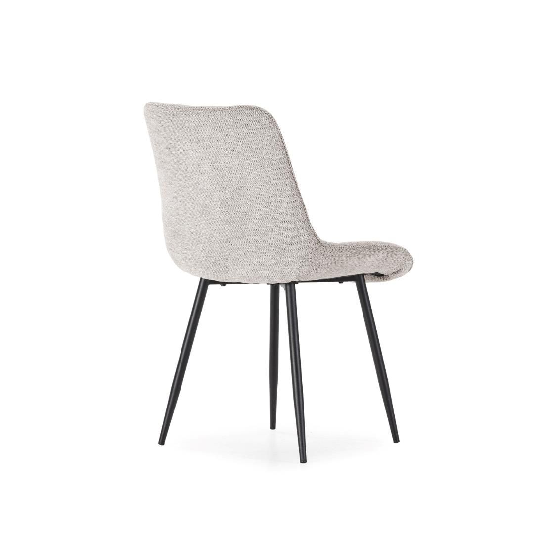 silla Sachi crema patas negras