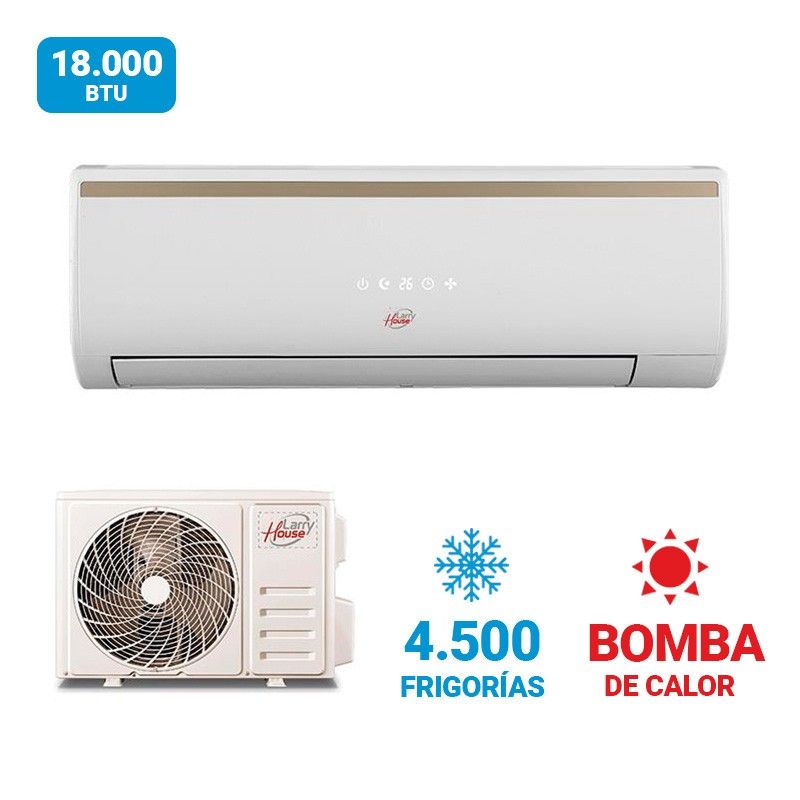 Aire acondicionado split 4500 frigorías Larryhouse con frío y calor