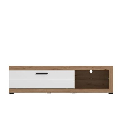 Mueble de TV Remo 162 cm en acabado Artisan y Blanco