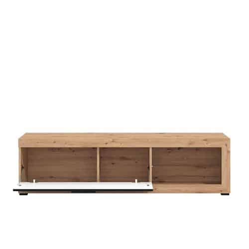 Mueble TV Remo Artisan y Negro con puerta abatible