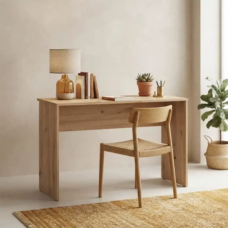 Escritorio Diofant Artisan ambientado en una zona de estudio luminosa