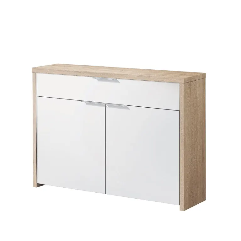 Mueble recibidor de 101 cm con cajón y dos puertas vista frontal