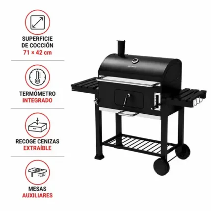 Detalle de la barbacoa de carbón Tazacorte Airmec