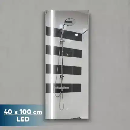 Espejo LED Canadá Benotti 40x100 vista frontal