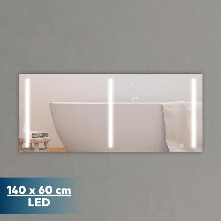 Espejo LED Doha Benotti de 140x60 cm
