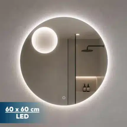 Espejo LED redondo Feroe Benotti de 60 cm