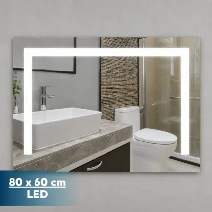Espejo LED Venecia Benotti 80x60 vista frontal