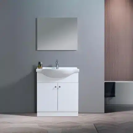 Segunda vista del mueble Aroa blanco de dos puertas