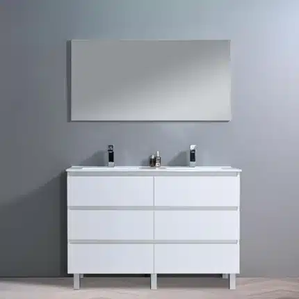 Segunda vista del mueble Mika de 120 cm con doble lavabo