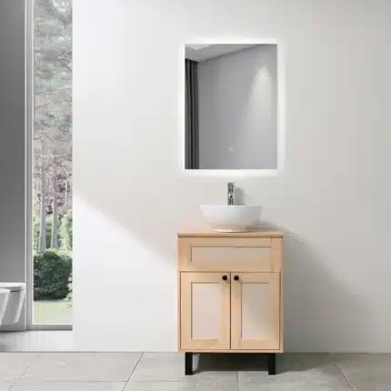 Mueble de baño Pia de 60 cm con espejo LED