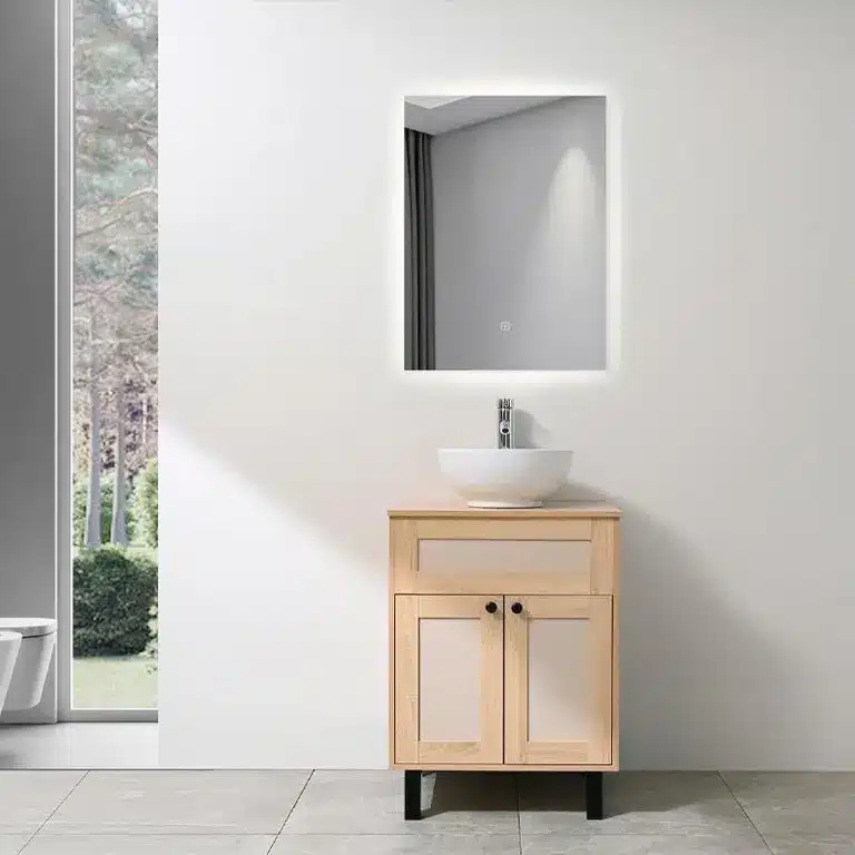Mueble de baño Pia de 60 cm con espejo LED