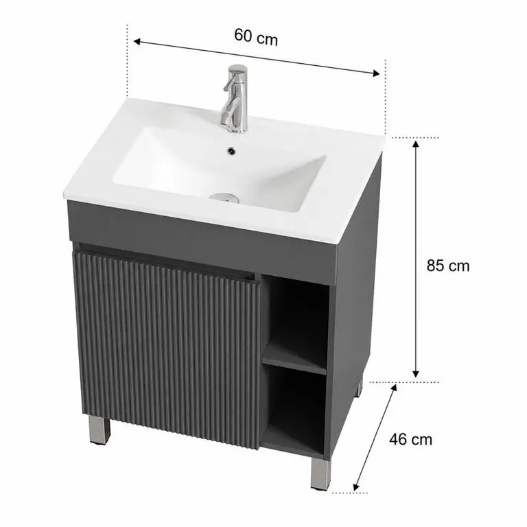 Detalle adicional del mueble Roxana de 60 cm