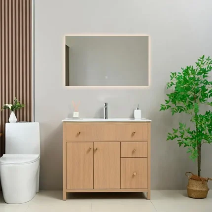 Segunda vista del mueble Sahar de suelo de 100 cm